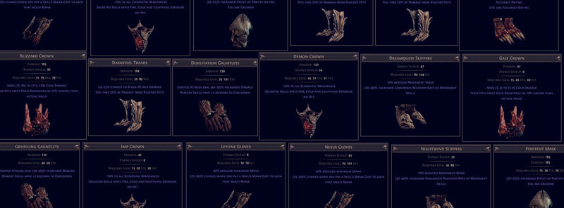 Path of Exile Base Items