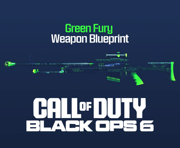 CoD BO6 Green Fury Weapon Blueprint
