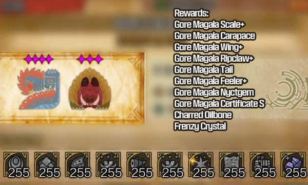 Gore Magala + Charred Oilbone + Frenzy Crystal Material Bundle Overview